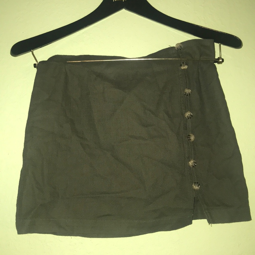 Olive green skirt